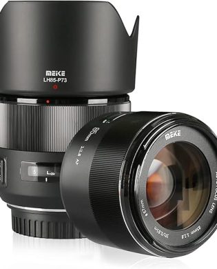 Meike 85mm f1.8 Large Aperture Full Frame Auto Focus Telephoto Lens for Canon EOS EF Mount Digital SLR Camera Compatible with APS C Bodies Such as 1D 5D3 5D4 6D 7D 70D 550D 80D